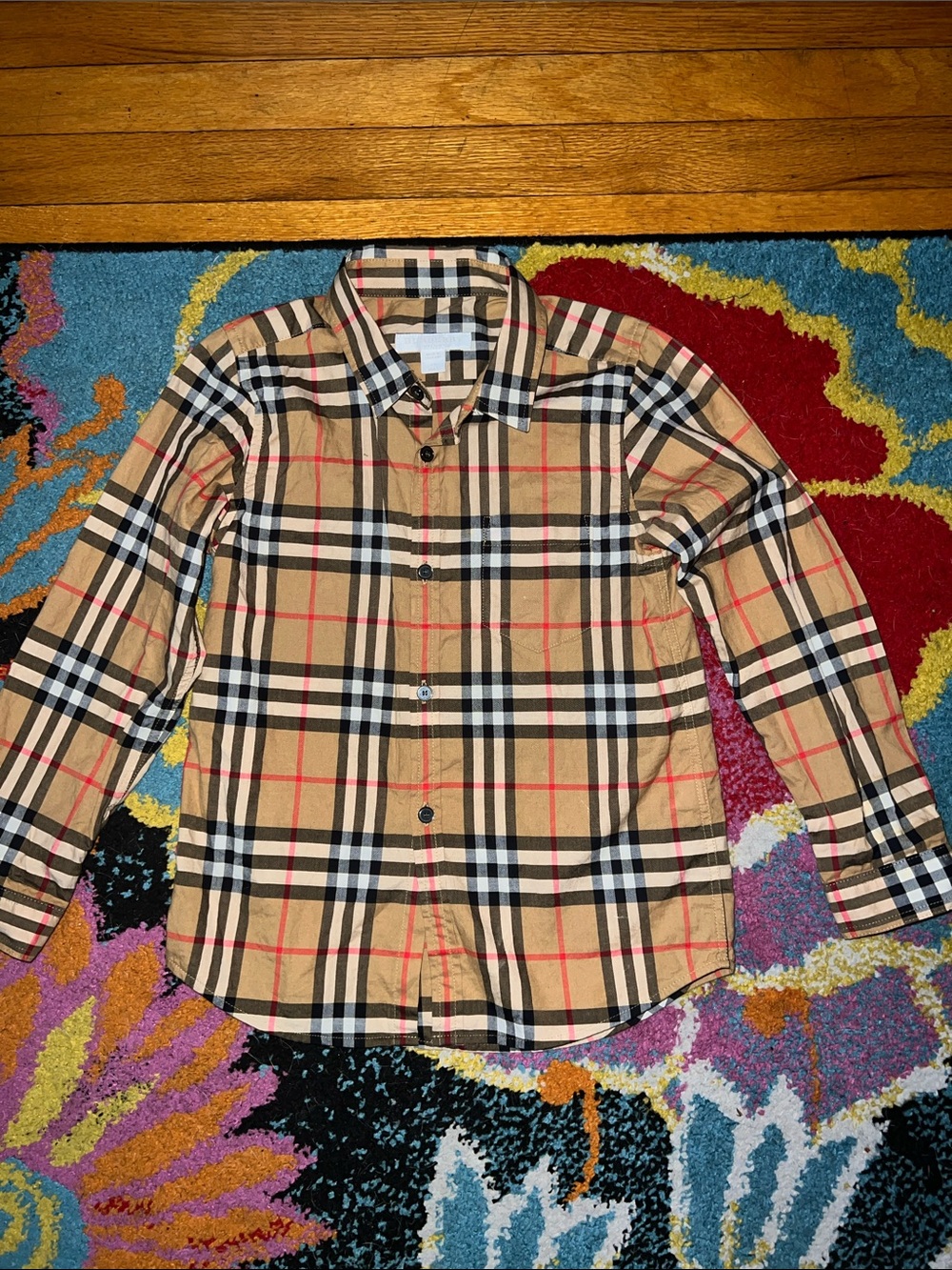 BURBERRY Kids Button Down Shirt 6Y